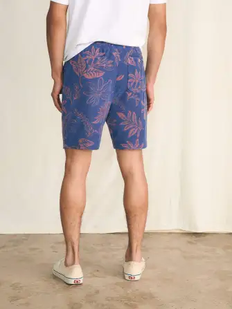 Cabana Towel Terry Sweatshort - Twilight Coral Floral(Twilight Coral Floral,XS)