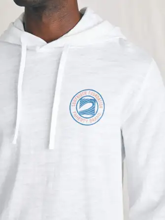 Surfrider Sunwashed Slub Hoodie - White(White,XS)