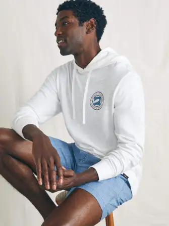 Surfrider Sunwashed Slub Hoodie - White(White,XS)