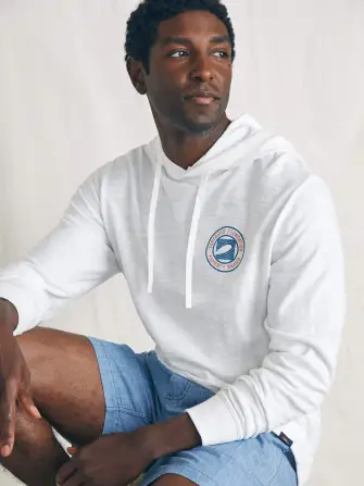 Surfrider Sunwashed Slub Hoodie - White(White,XS)