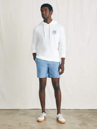 Surfrider Sunwashed Slub Hoodie - White(White,XS)