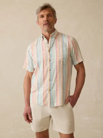 Short-Sleeve Breeze Shirt - Bay Reef Stripe