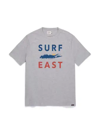 Surf East Tee - Grey Heather
