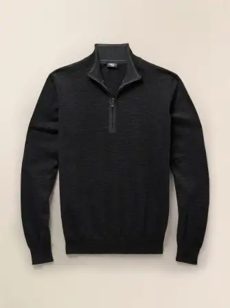 Movement™ Quarter Zip Sweater - Ash Melange(Ash Melange,XS)