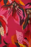 Colorful Flowers Jersey Midi Dress(COLORFUL FLOWERS,XXS)