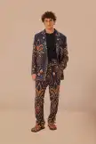 Blue Pineapple Ikat Pants