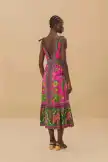 Ana Tapestry Pink Midi Dress(ANA TAPESTRY PINK,XXS)