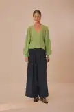 Black Button Pants