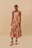 Pink Nautical Wonder LENZING™ ECOVERO™ Euroflax™ Maxi Dress