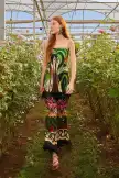 Green Coconut Tree Flow LENZING™ ECOVERO™ Euroflax™ Pants