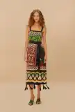 Off-White Coconut Tree Flow LENZING™ ECOVERO™ Euroflax™ Dress