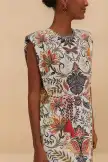 Off-White Boho Glam Midi Dress(BOHO GLAM OFF-WHITE,XXS)