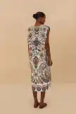 Off-White Boho Glam Midi Dress(BOHO GLAM OFF-WHITE,XXS)