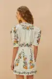 Off-White Sweet Bloom Dreamscape Organic Cotton Mini Dress(SWEET BLOOM DREAMSCAPE OFF-WHITE,XXS)