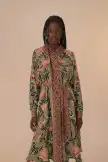 Arabesque Floral Green Midi Dress(ARABESQUE FLORAL GREEN,XXS)