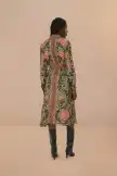 Arabesque Floral Green Midi Dress(ARABESQUE FLORAL GREEN,XXS)