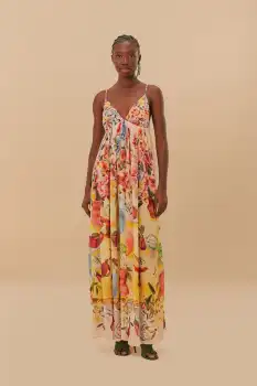 Pink Garden Terrace Maxi Dress