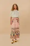 Pink Dream Garden Maxi Skirt