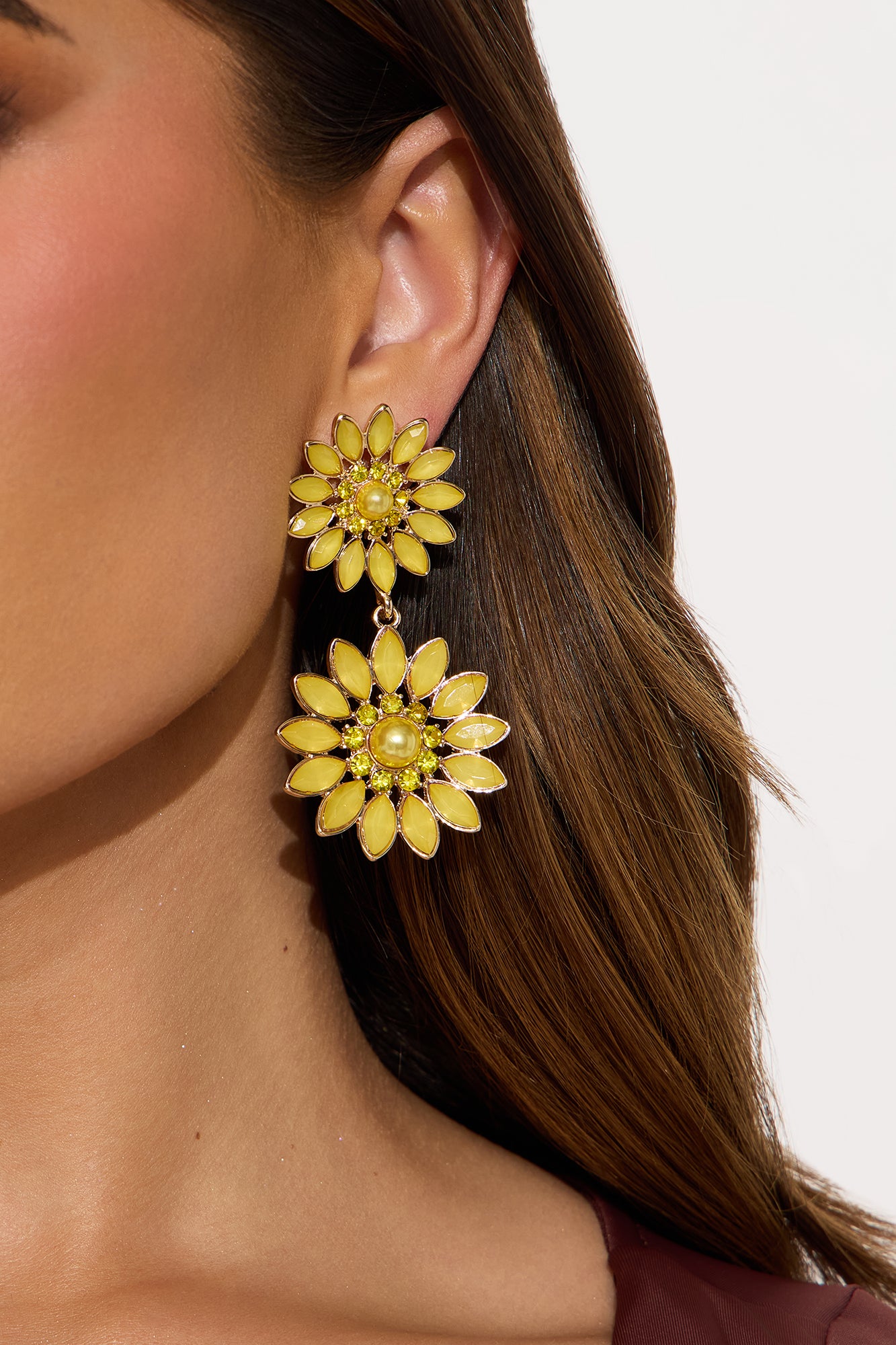 Spring Flower Rhinestone Earrings