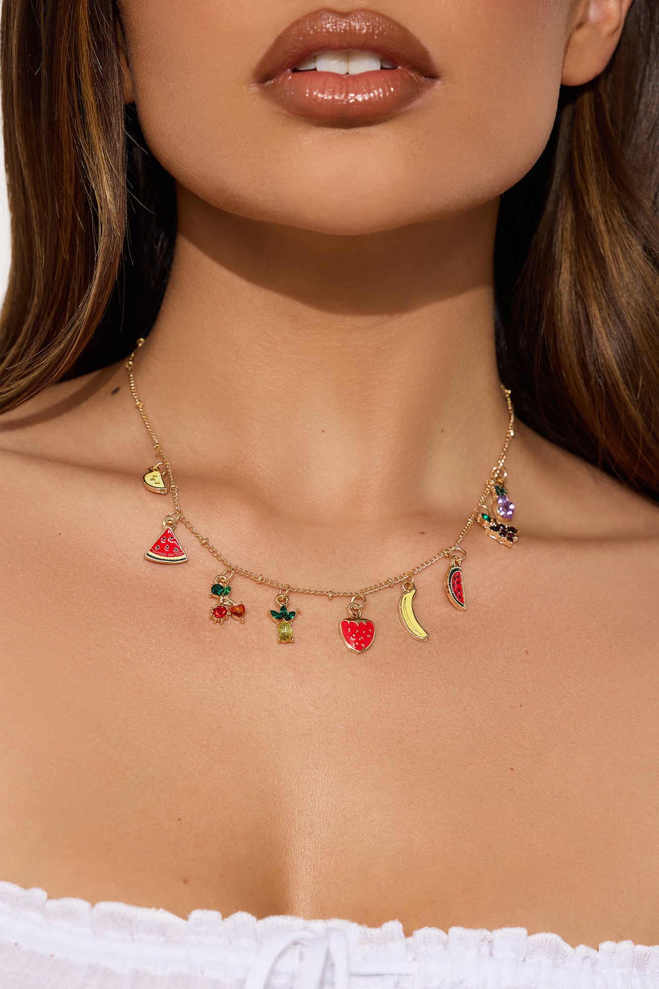 Fruit Salad Charm Necklace