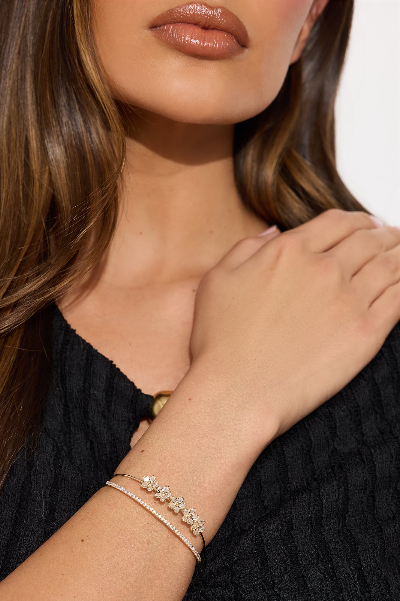 Petal Kiss Cubic Zirconia Bracelet