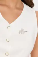 Crystal Rose Brooch
