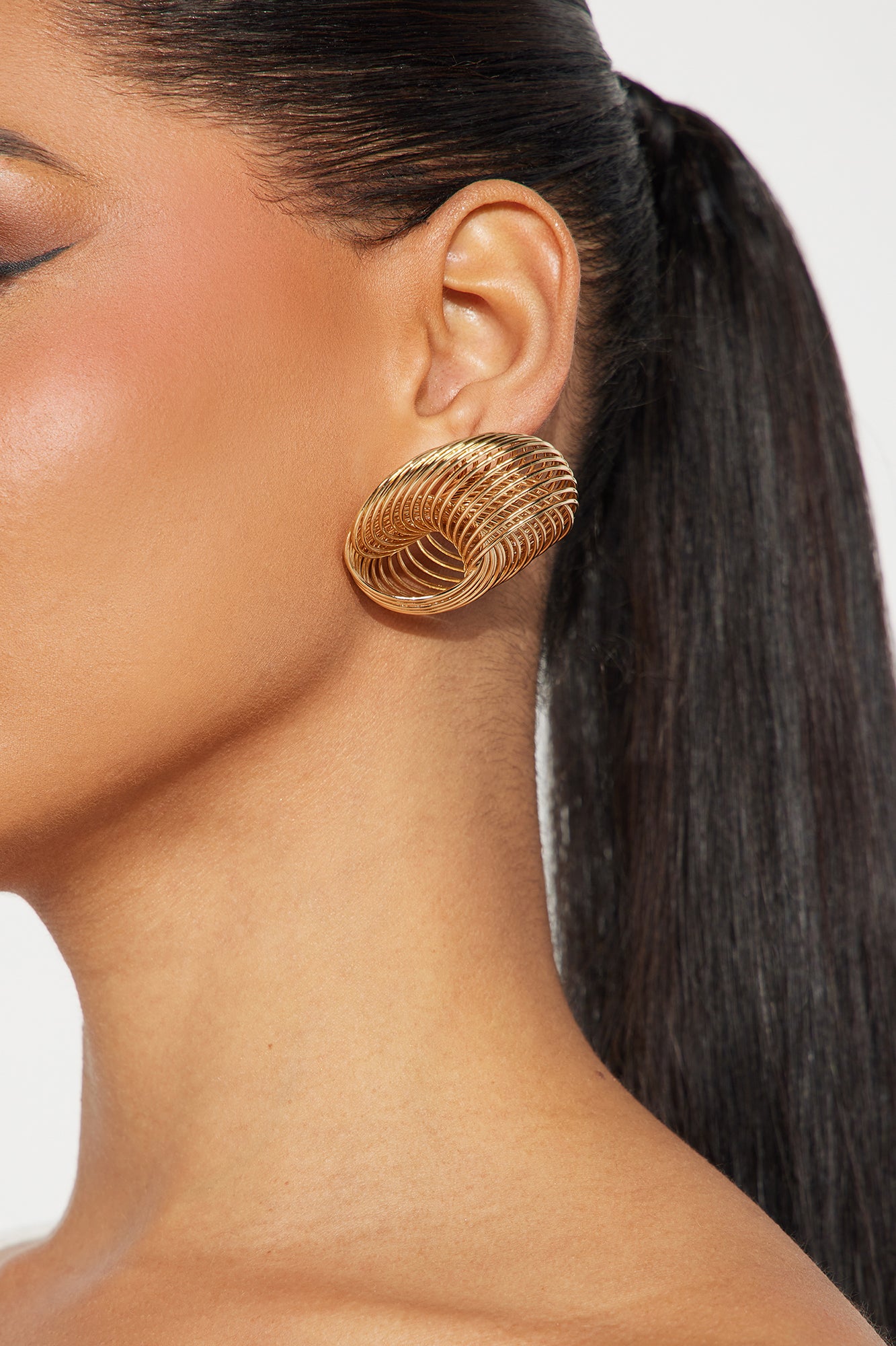 Swirling Around Stud Earrings