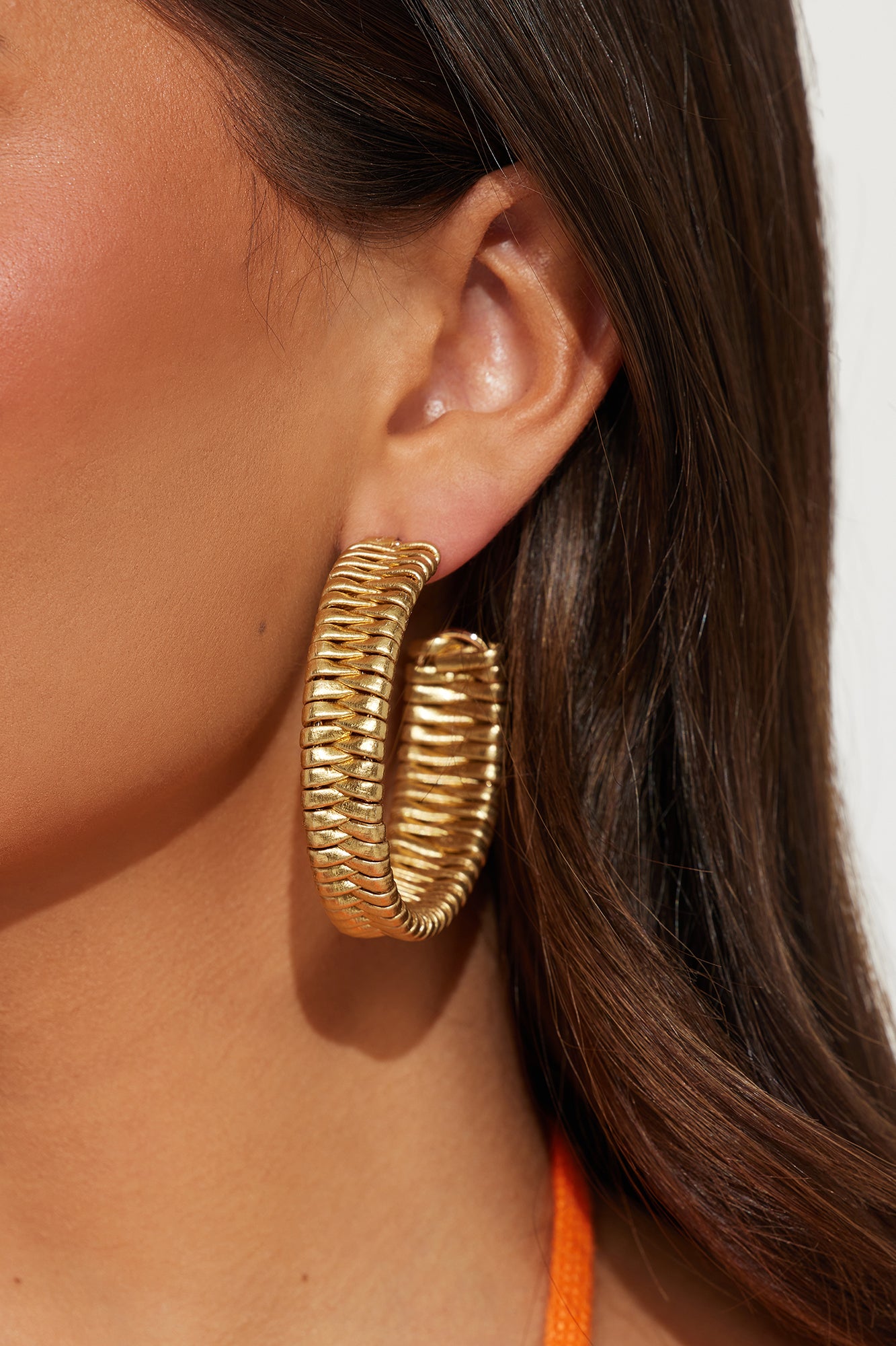 Braided Together Hoop Earrings