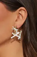 Ballet Girly Hoop Earrings