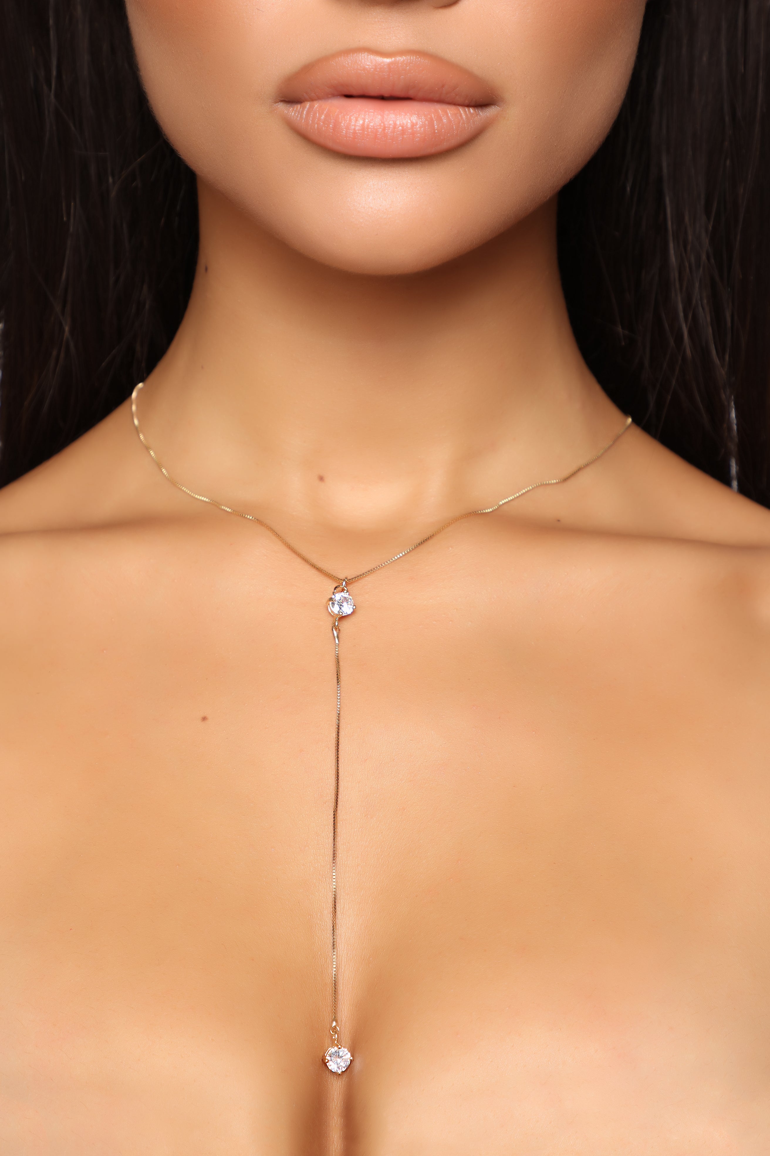 Clear As Day Lariat Necklace