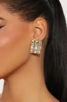 Four Square Bling Earrings