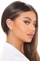 Cuffed Up Rhinestone Ear Cuff