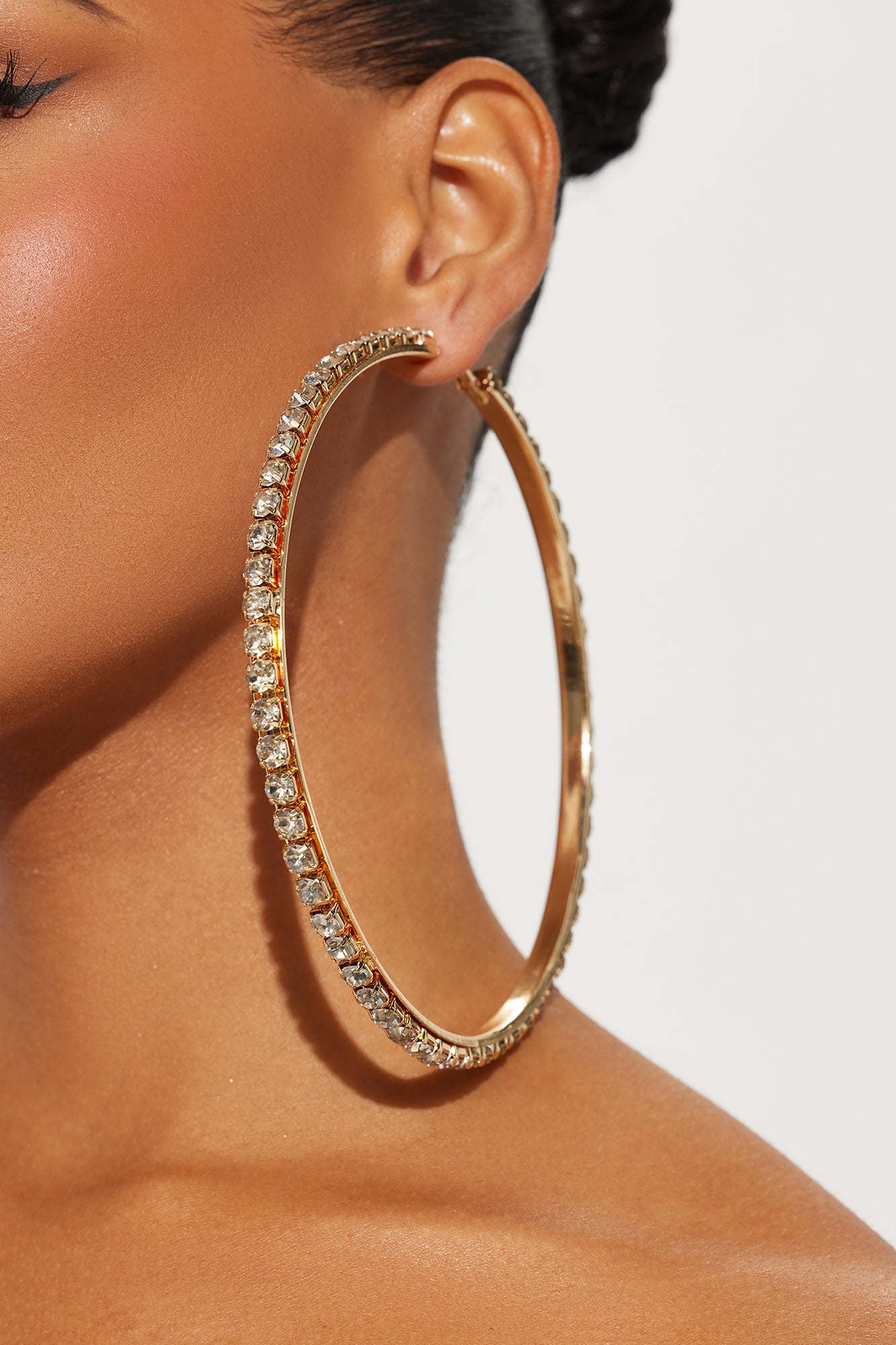 Downtown Club Hoop Earrings