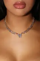 Icy Butterfly Necklace