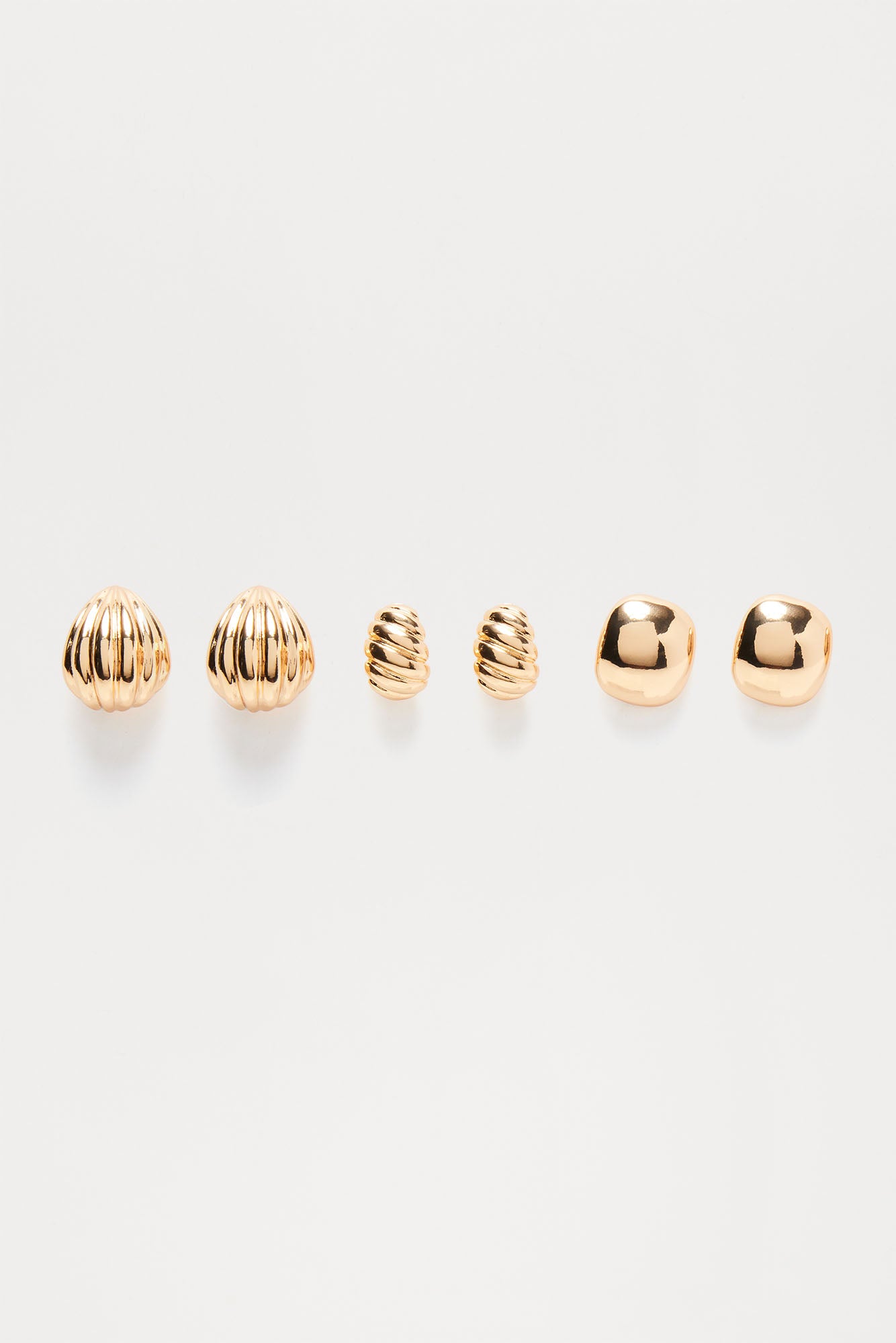 French Madeleine 3 Piece Earring Set