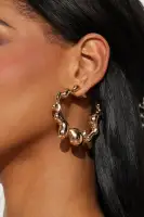 Extra Dimensional Hoop Earrings 