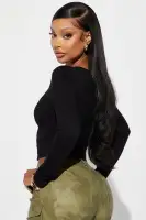 Dana Ribbed Top(Black,S)