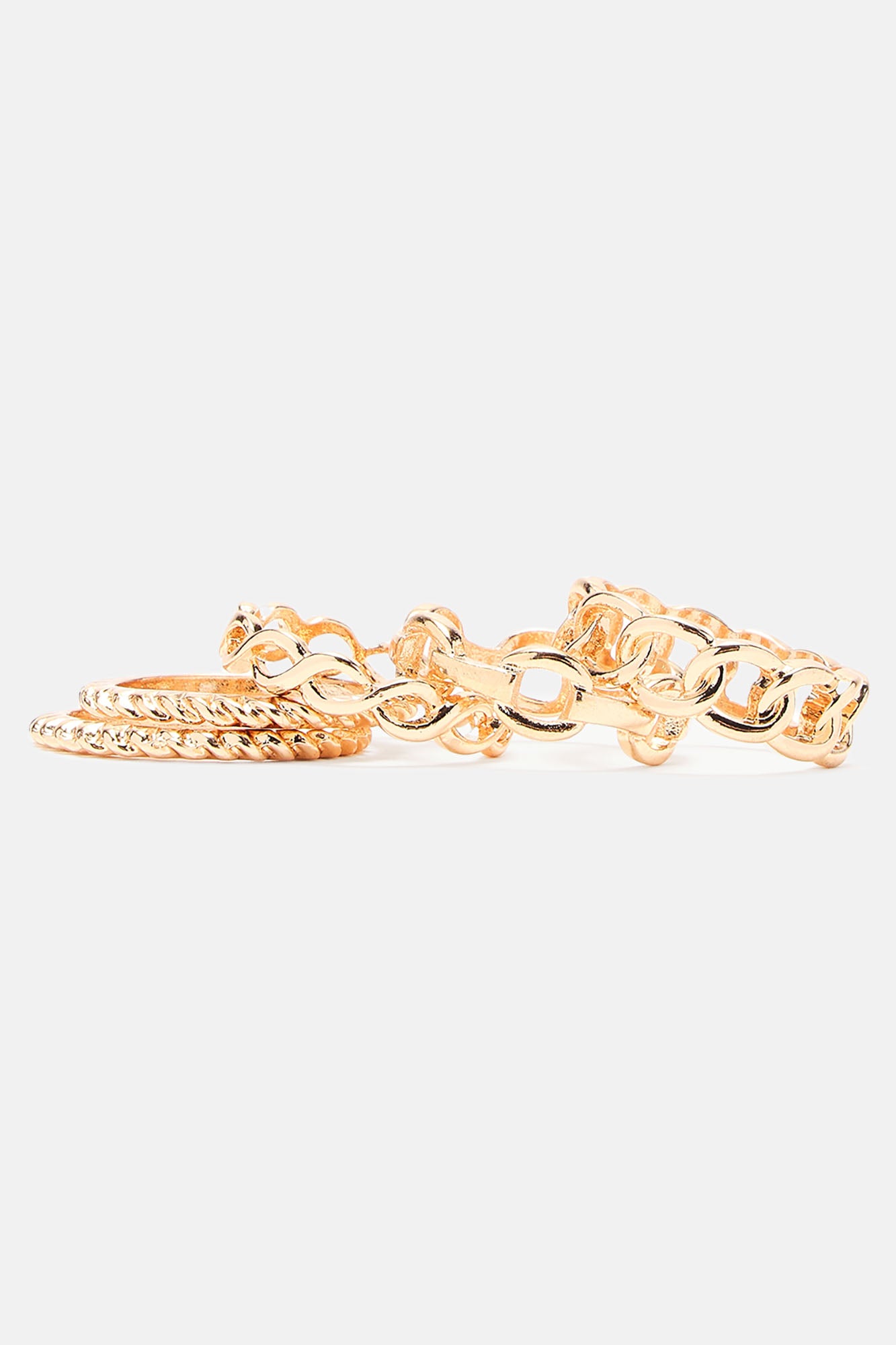 Part Of The Team 5 Piece Rings Set