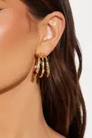 Majestic Ripple Hoop Earrings