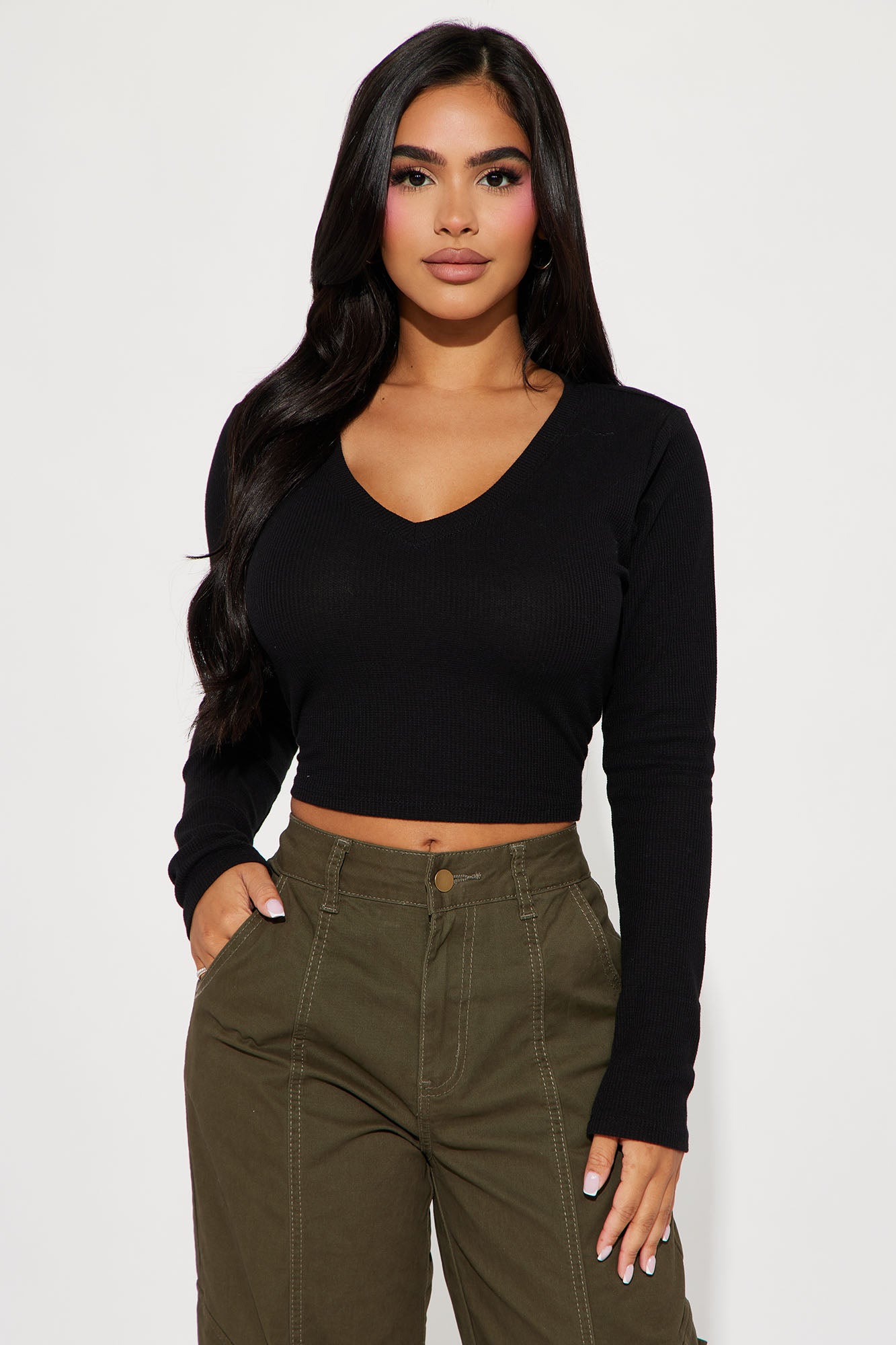 Chill Days Long Sleeve Crop Top