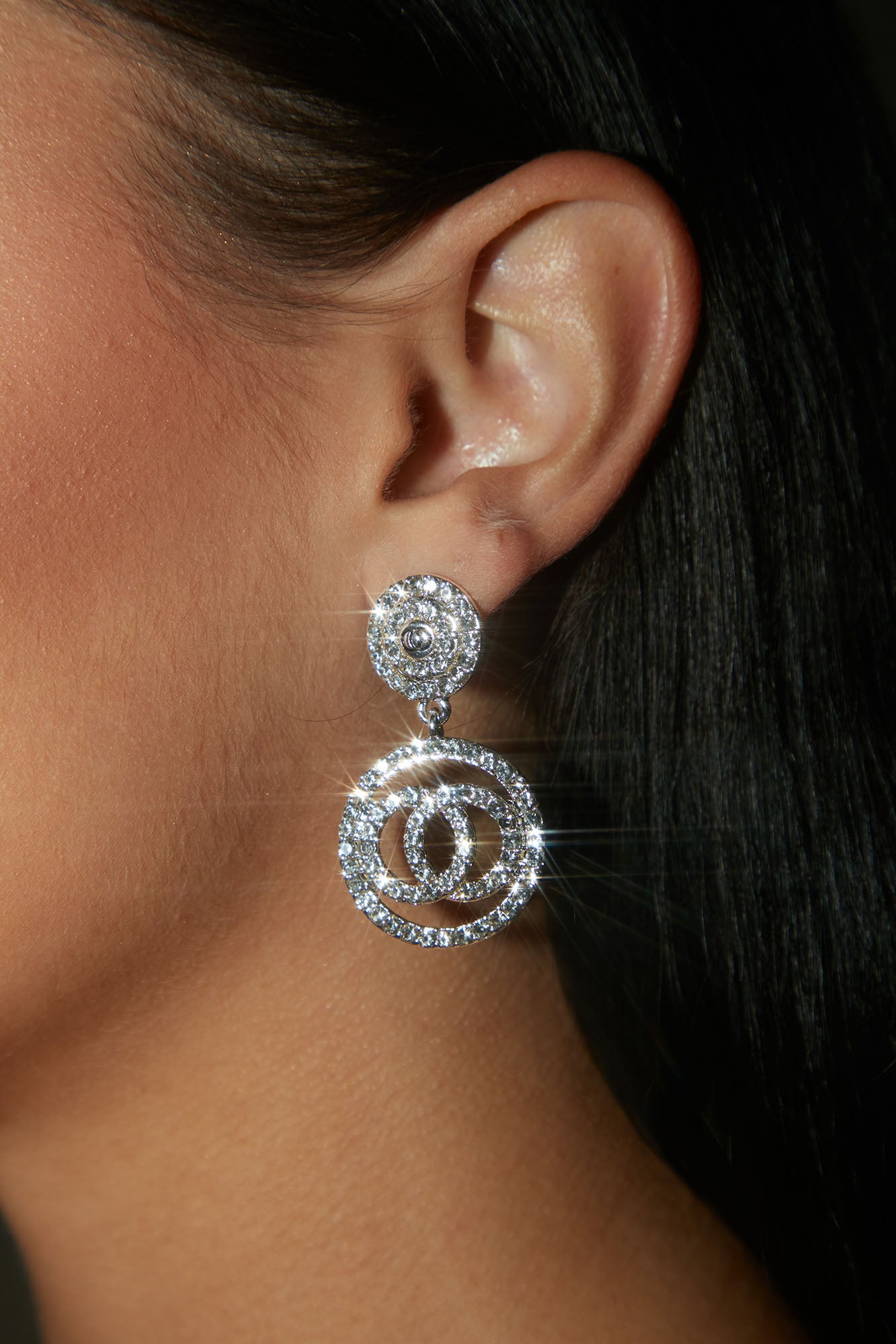 Double Take Rhinestone Earrings