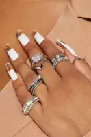 Diamonds And Riches 9 Piece Ring Set