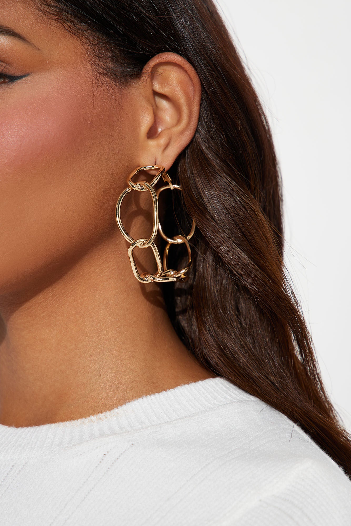 Giving Mixed Signals Hoop Earrings 