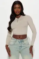 Claudia Henley Top(Taupe,S)