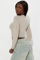 Claudia Henley Top(Taupe,S)