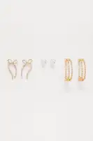 Shiny Bright Girl 3 Pair Earring Set 