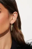 Annie Rhinestone Hoop Earrings
