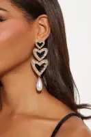 Queen Of Pearl Hearts Earrings