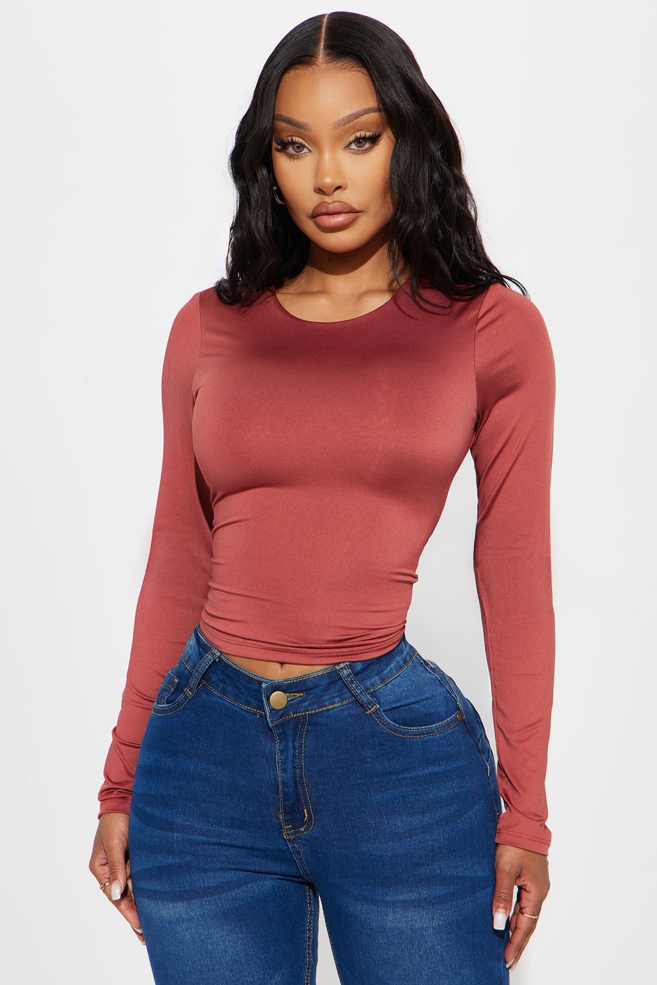 Brenda Double Lined Long Sleeve Top