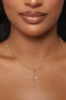 14K Gold Plated Cross Necklace